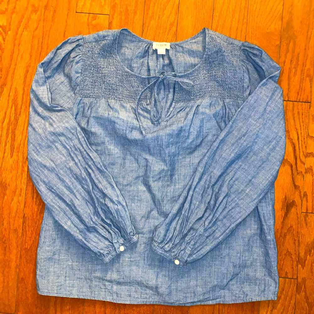 J. Crew Women’s denim shirt, blouse size S